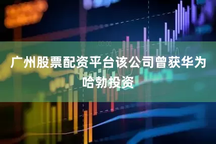 广州股票配资平台该公司曾获华为哈勃投资