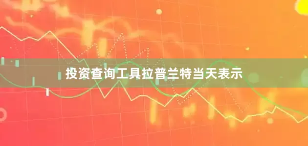 投资查询工具　　拉普兰特当天表示